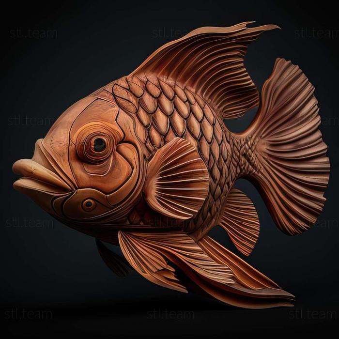 3D модель Мушля риби агассиз (STL)